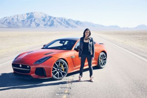 Jaguar T-Type SVR & Michelle Rodriguez.