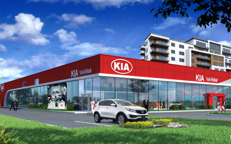 Un des premiers bâtiments Red Cube de Kia sera érigé dans la région de Québec