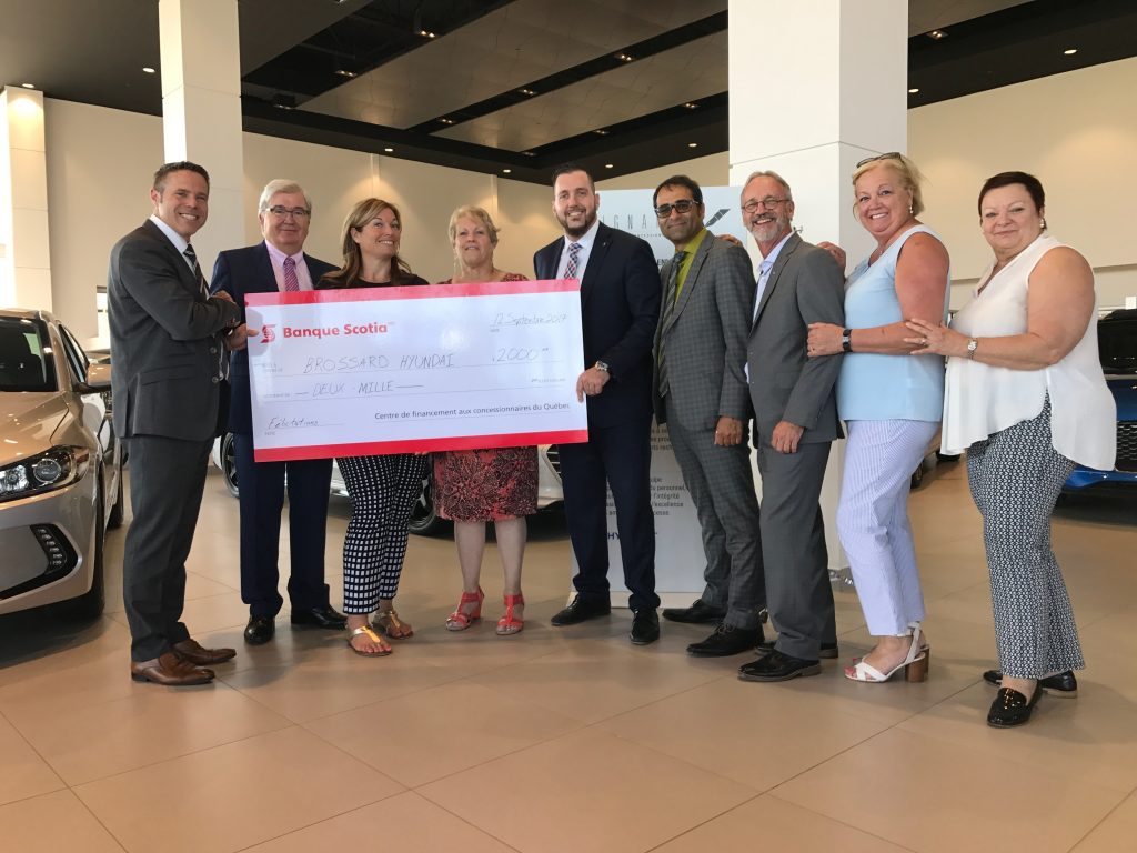 Brossard Hyundai et Banque Scotia:  Tricotés serrés