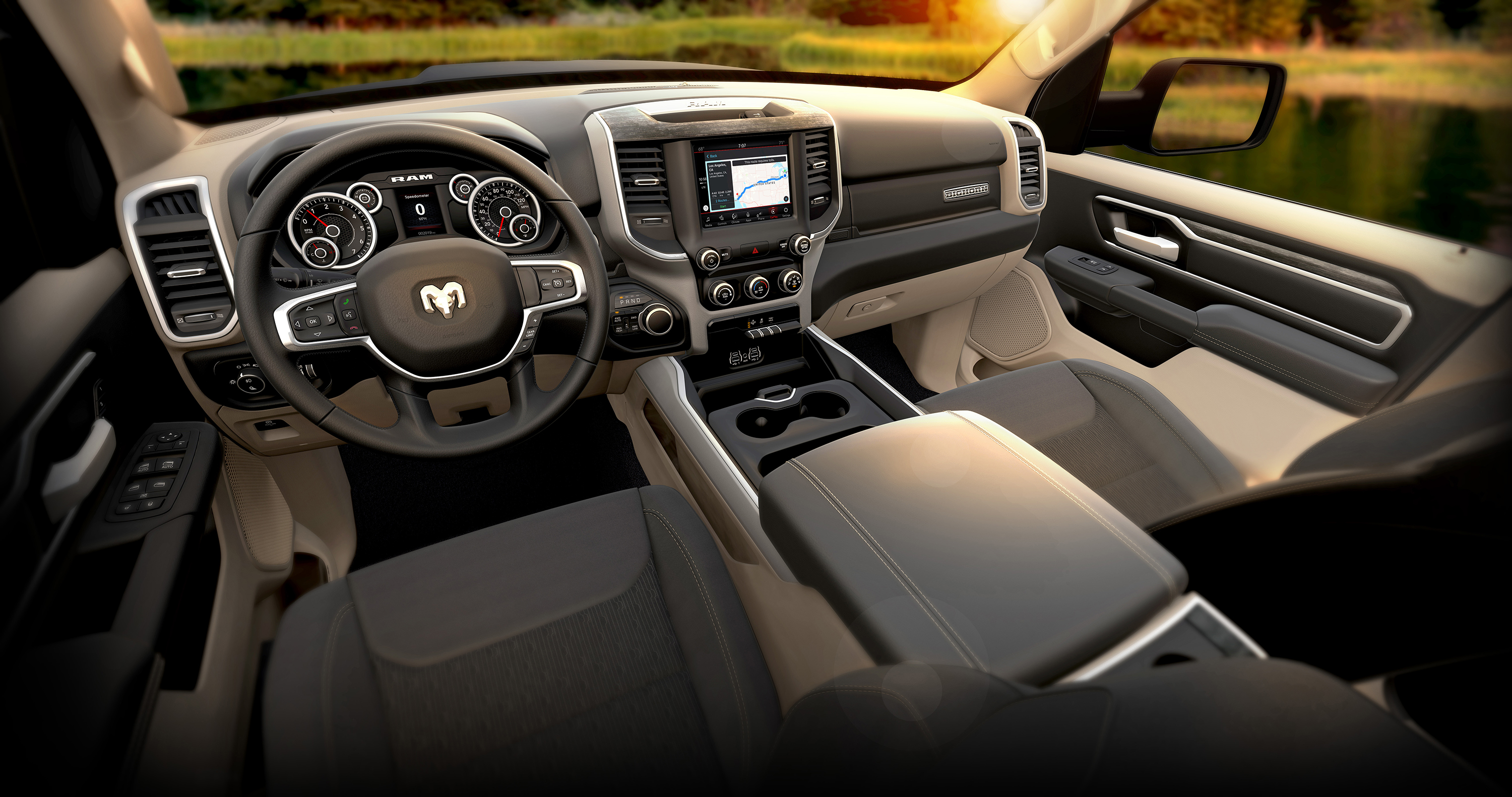 2019 Ram 1500 Big Horn – Black Frost Interior - AutoMedia