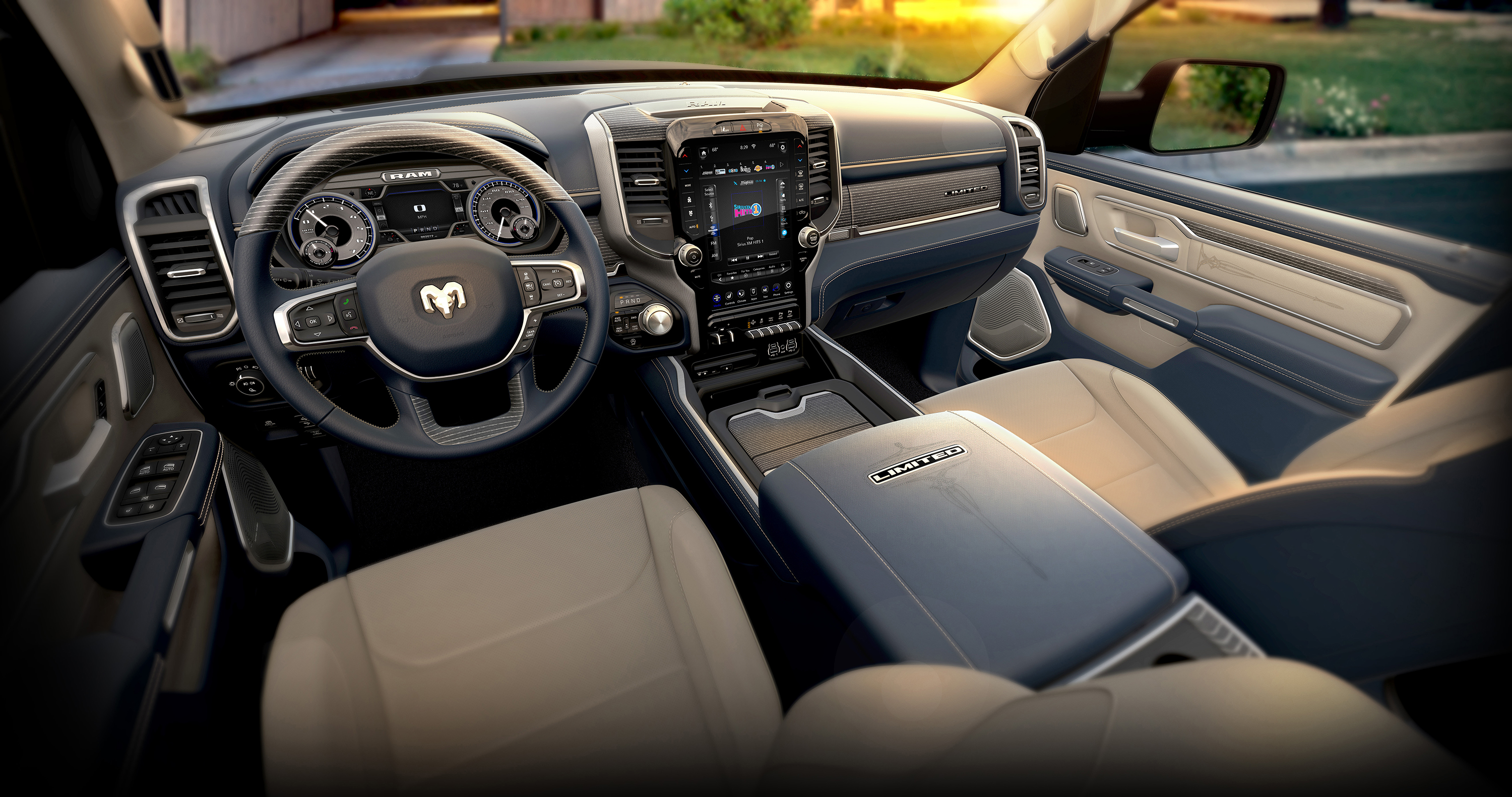 2019 Ram 1500 Limited Indigo Frost Interior AutoMedia