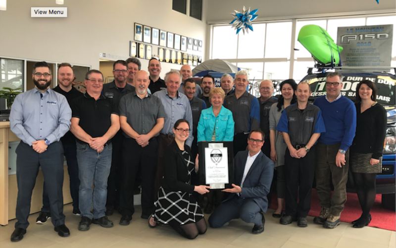 Dalton Ford Saint-Raymond reçoit la distinction Club Diamant pour une deuxième année consécutive