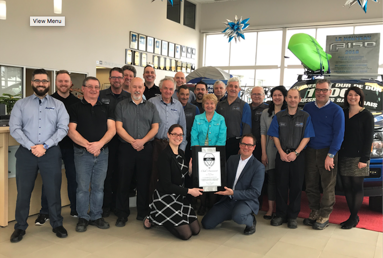 Dalton Ford Saint-Raymond reçoit la distinction Club Diamant pour une deuxième année consécutive