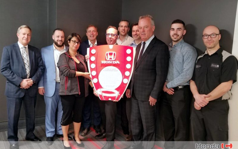 Honda de la Capitale honoré parmi ses pairs pour son expérience client