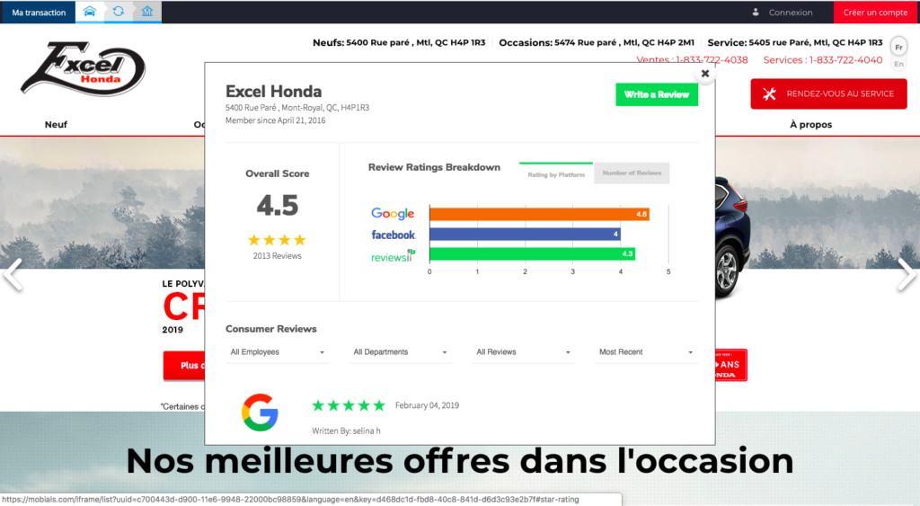 Reviews Avis AutoVerify Mobials