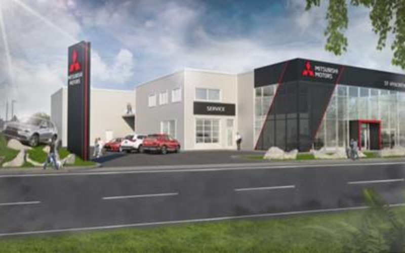 St-Hyacinthe Mitsubishi, première concession arborant la nouvelle image du constructeur