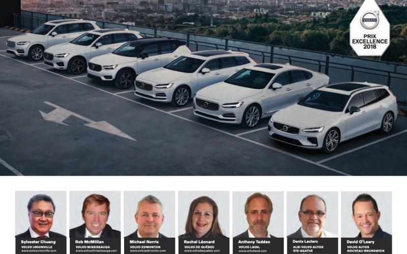 Prix Excellence 2018: Volvo récompense trois concessionnaires du Québec