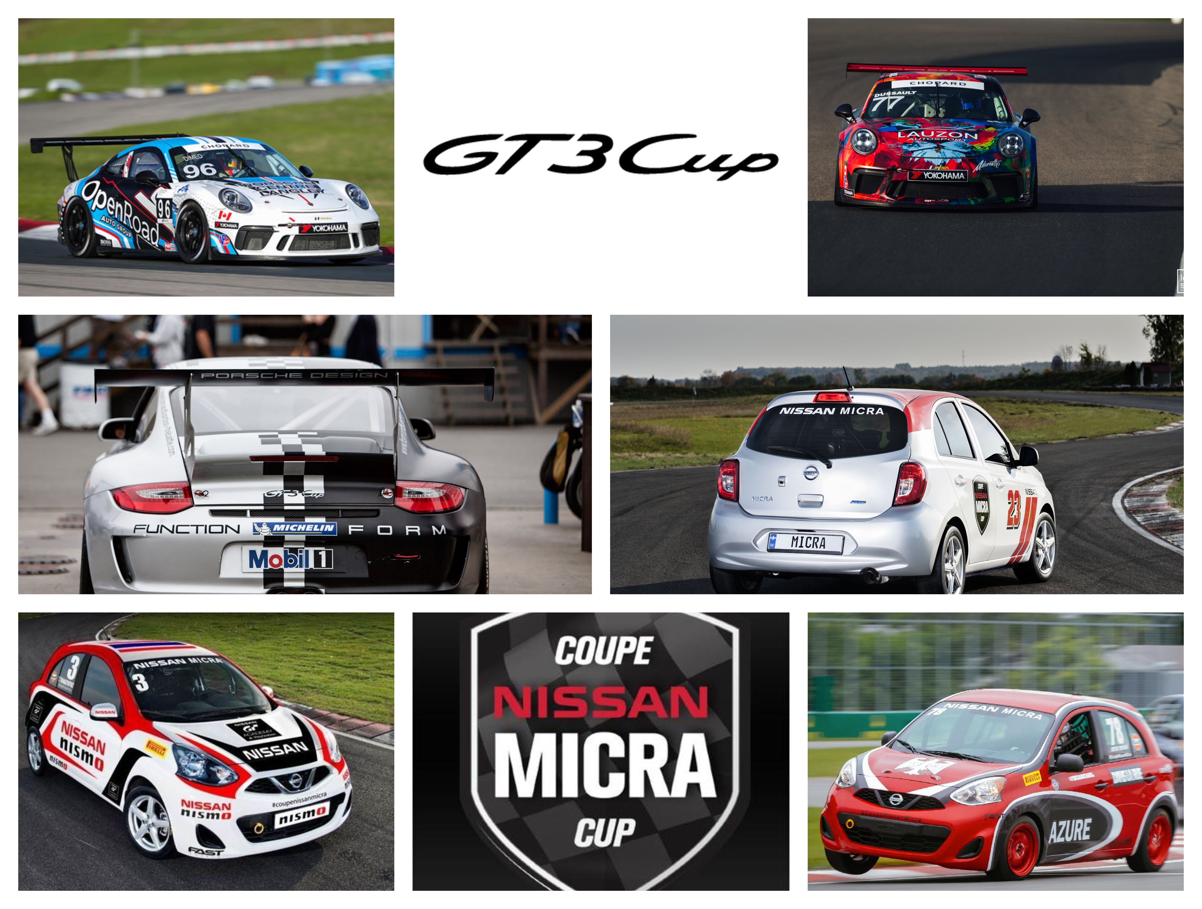 Porsche GT3 Cup Nissan Micra Cup