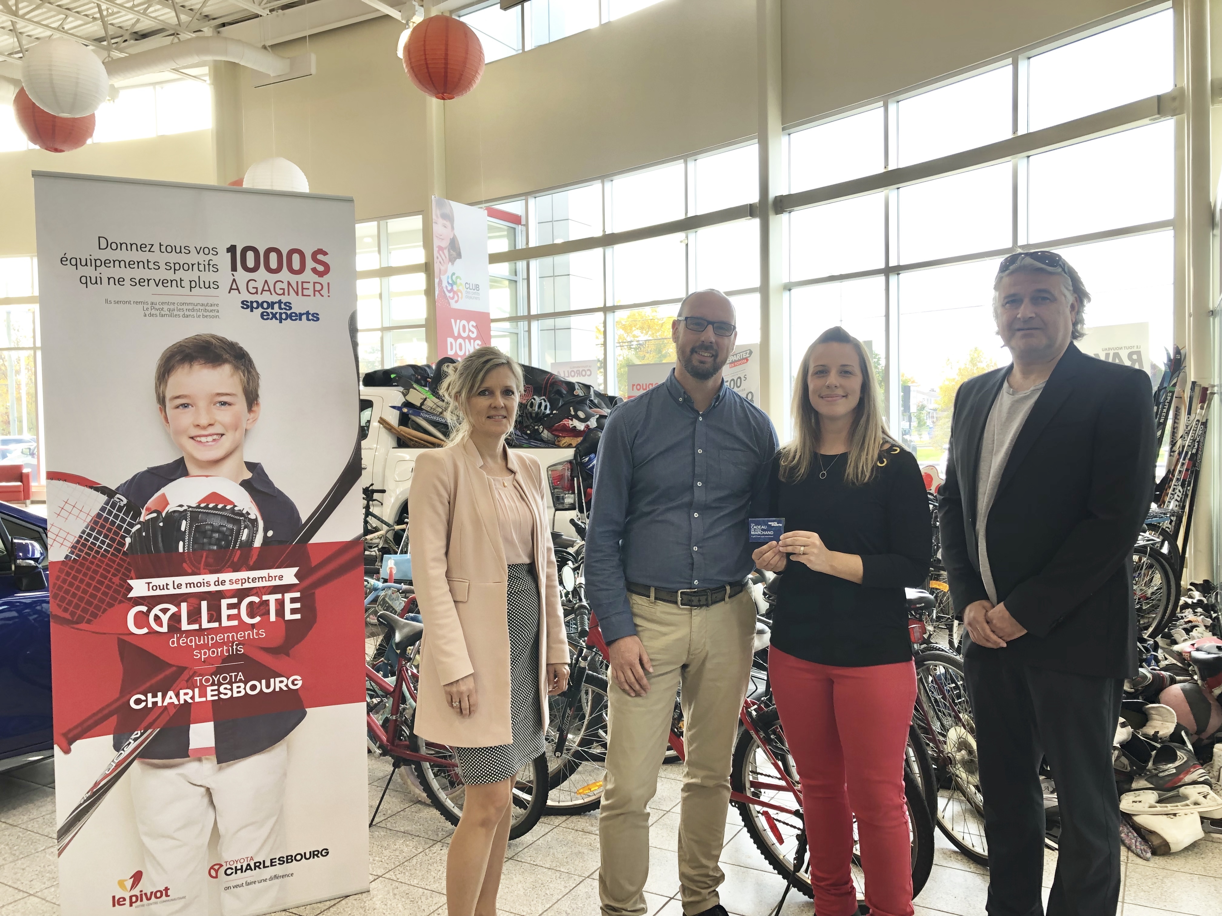 collecte d’équipements chez Charlesbourg Toyota