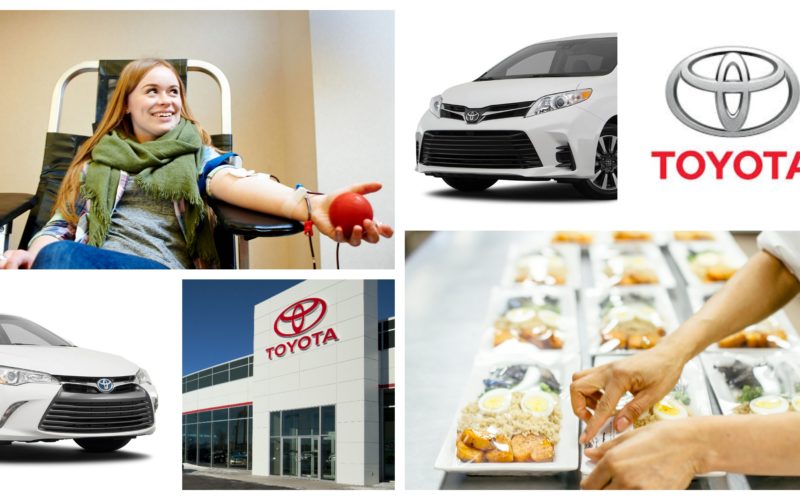 Toyota et ses concessionnaires apportent leur aide à Héma-Québec et La cantine pour tous