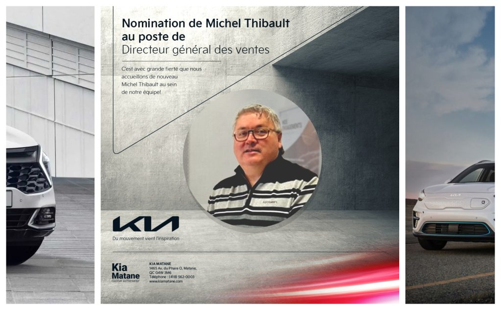 Kia Matane recrute une fois de plus Michel Thibault