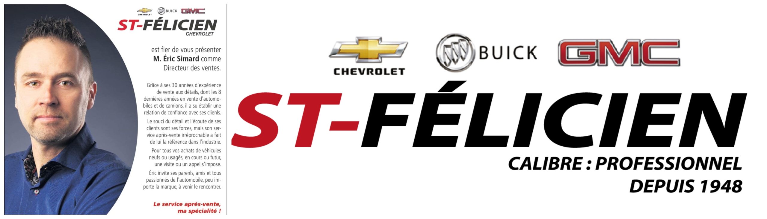 Éric Simard : nouveau directeur des ventes chez Saint-Félicien Chevrolet