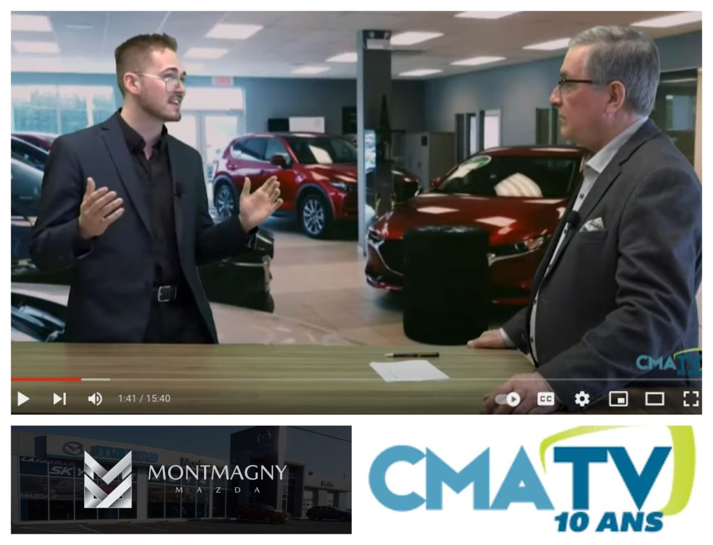 Des chroniques web CmaTV.ca pour Montmagny Mazda