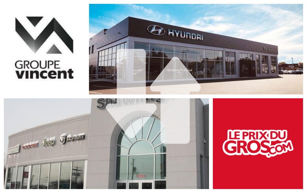 Le Groupe Vincent et Le Prix du Gros s'échange Chrysler Jeep Dodge Ram Shawinigan et Hyundai Trois-Rivières