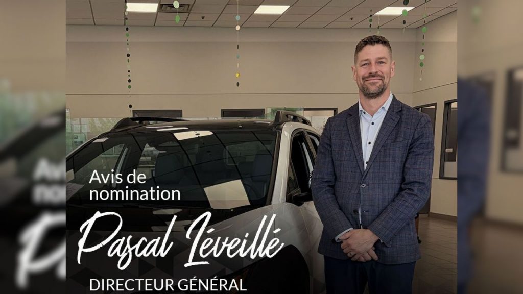 Pascal Léveillé nommé directeur général de Subaru-Montréal