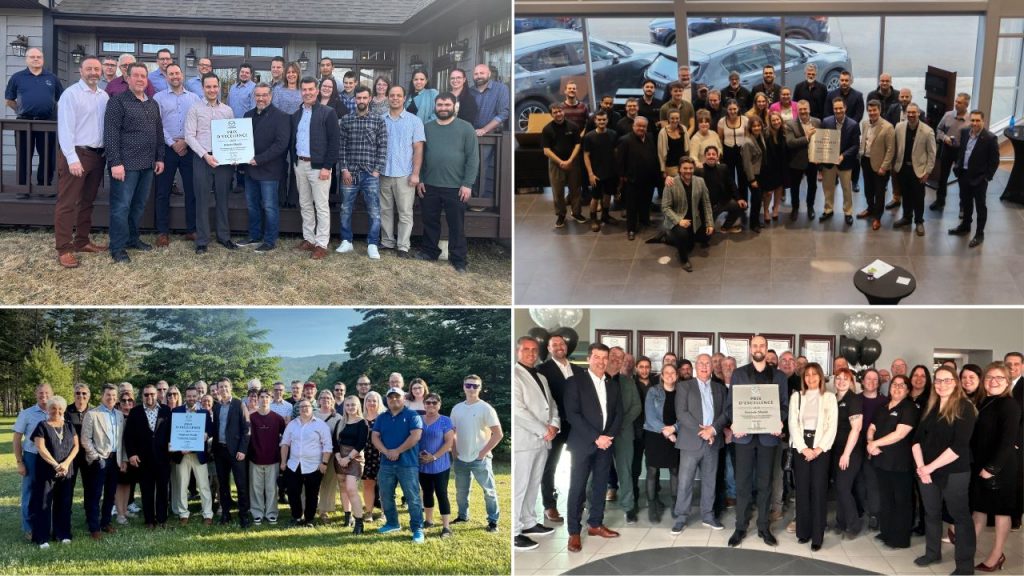 Mazda récompense 8 concessionnaires pour leur excellence au Québec