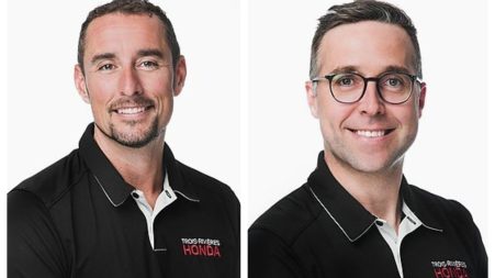 Steve Pellerin
Président directeur général et Kevin Duval
Vice-Président, Trois-Rivières Honda