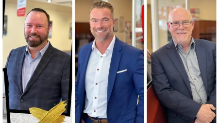 Marc Saint-Arnaud, Michel Gauvin et Danny Lachance, Magog Honda.