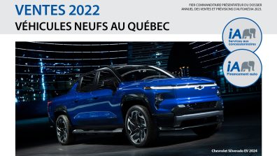 Ventes de véhicules neufs au Québec en 2022