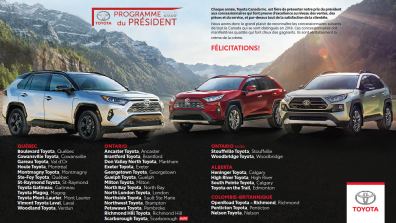 Toyota prix du président 2018
