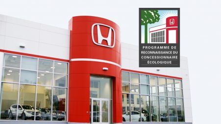 Programme de reconnaissance du concessionnaire écologique Honda
